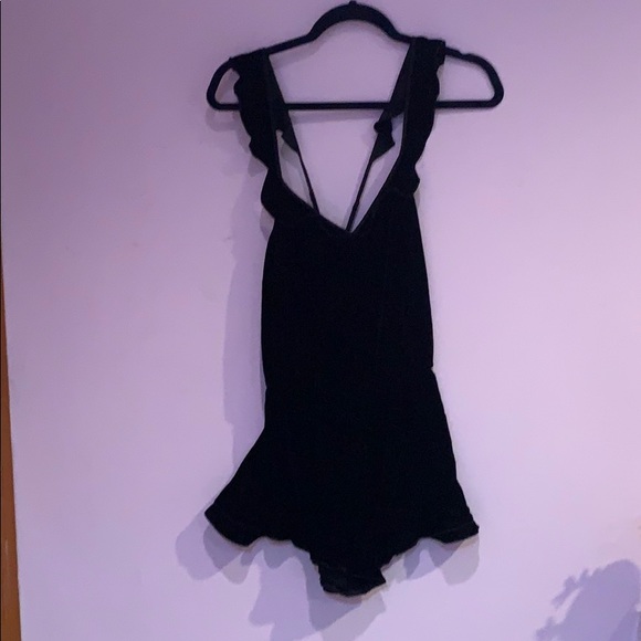 Victoria's Secret Pants - Black velvet Victoria Secret romper